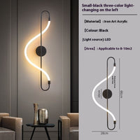 Living Room Background Bedroom Bedside Creative Wall Lamp