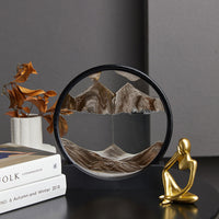 Furnishings Ornaments Round Quicksand Painting
