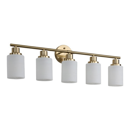 Gold 5-Light Vanity Lamp
Modern Gold Bathroom Light Bar
Brushed Gold Vanity Wall Light
5-Bulb Gold Bathroom Fixture
Elegant Gold Vanity Lighting